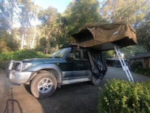 car rental with rooftop tent in uganda